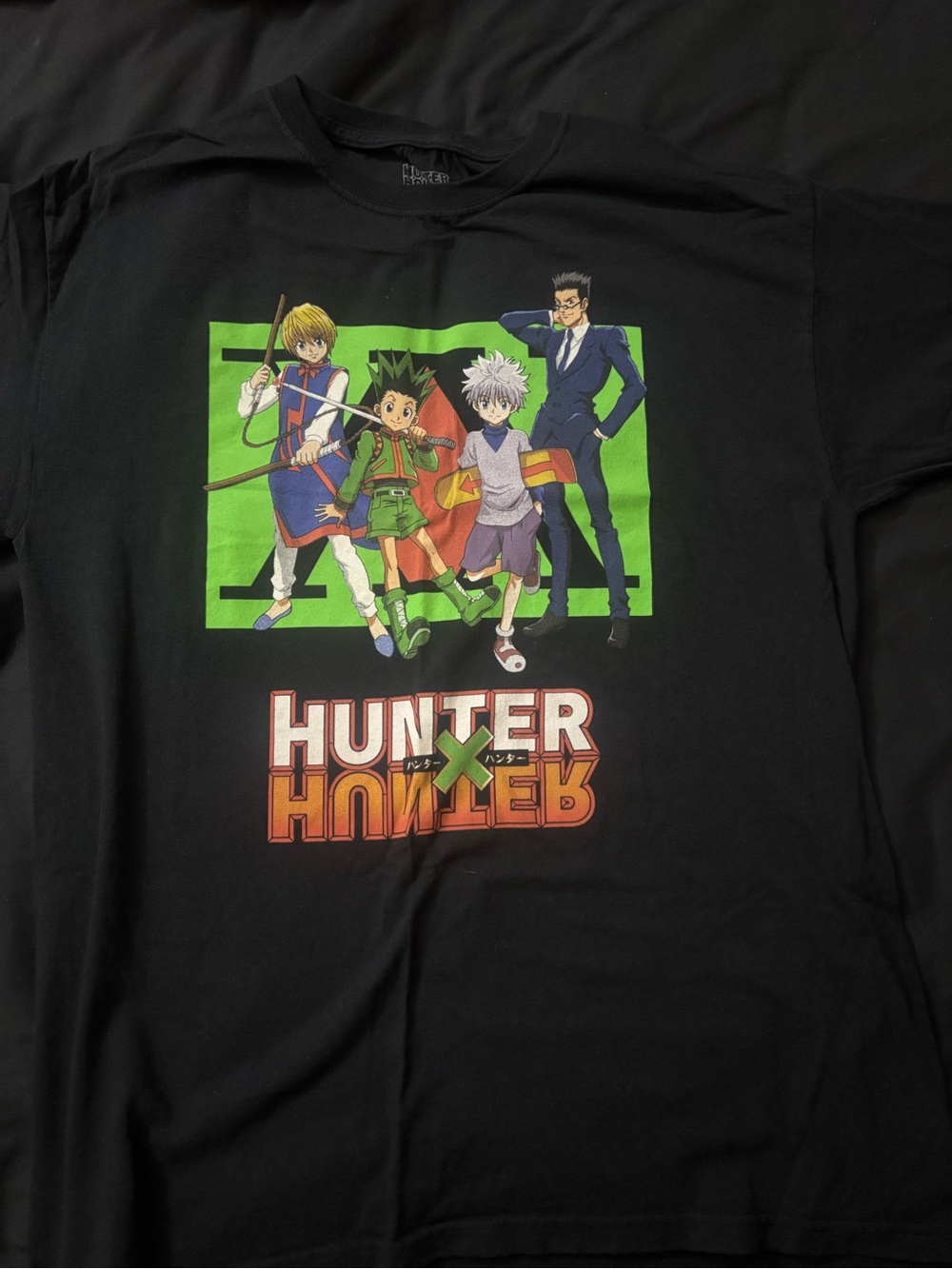 Hunter x Hunter Graphic Tee - Black with Green